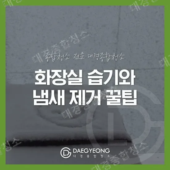 화장실 습기와 냄새 제거 꿀팁 알아보기!