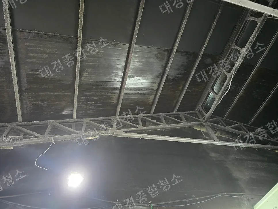 남동공단 석재가공 공장 퇴거청소 분진제거 과정