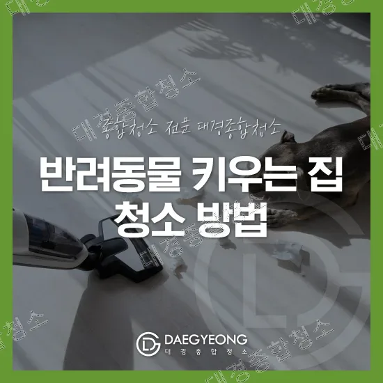 반려동물 키우는 집 어떻게 청소해야 할까?