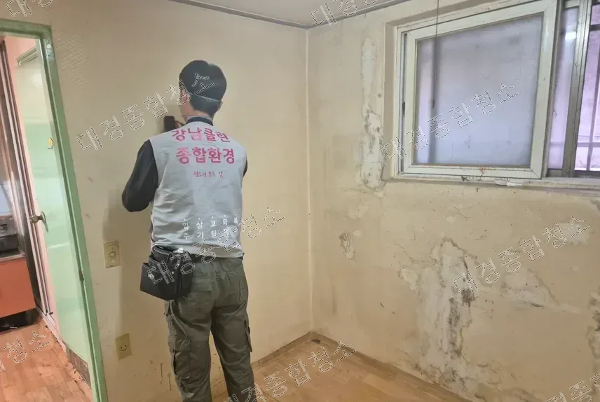 주안 쓰레기집청소 비용 반지하 철거 후 냄새 및 악취제꺼까지 진행