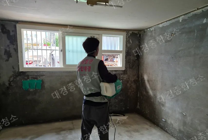 주안 쓰레기집청소 비용 반지하 철거 후 냄새 및 악취제꺼까지 진행