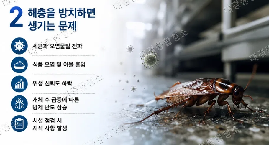 여름철 해충 방역|음식점부터 식품공장까지 관리가 필요한 이유