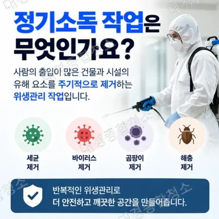 건물 및 시설 정기소독 작업, 어떤 과정으로 진행될까?