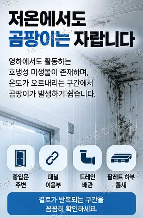 식품공장 냉동&middot;냉장창고 청소 방법, 영하에서는 세척 방식부터 달라집니다