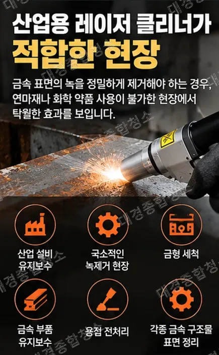 산업용 레이저 클리너 원리와 주요 활용 분야, 기존 방식과의 차이