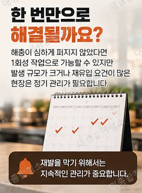 요식업 사장님들이 반드시 신경 써야 할 음식점 해충·구충 방제 작업