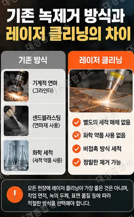 산업용 레이저 클리너 원리와 주요 활용 분야, 기존 방식과의 차이