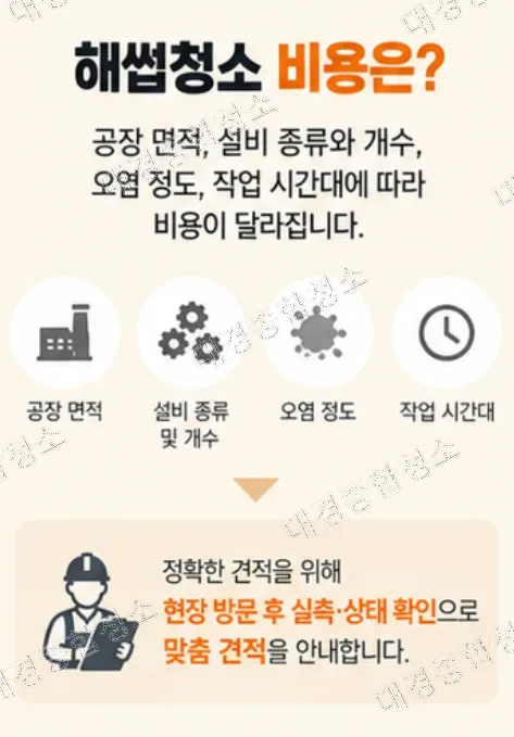 식품공장 해썹청소, 일반청소와는 다른 기준과 실제 작업 과정