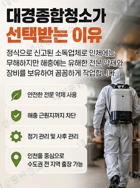 요식업 사장님들이 반드시 신경 써야 할 음식점 해충·구충 방제 작업