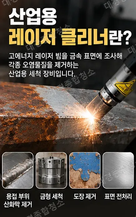 산업용 레이저 클리너 원리와 주요 활용 분야, 기존 방식과의 차이