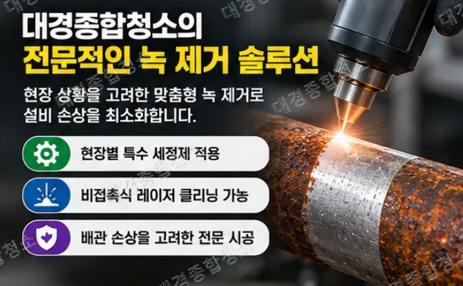금속 설비 및 배관 녹 제거에 활용되는 대표적인 약품 종류
